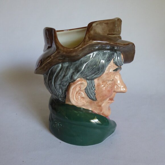 VINTAGE 1954 ROYAL DOULTON ENGLAND TOBY JUG THE POACHER PORCELAIN PITCHER - Picture 3 of 13